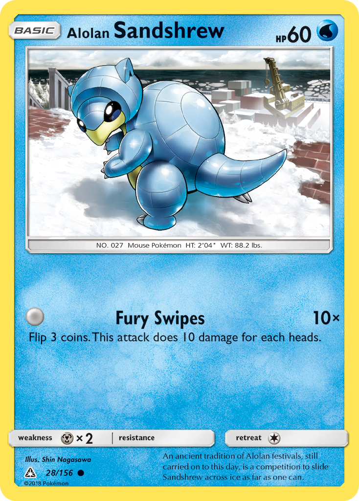 Alolan Sandshrew (28/156) [Sun & Moon: Ultra Prism] | Card Merchant Takapuna