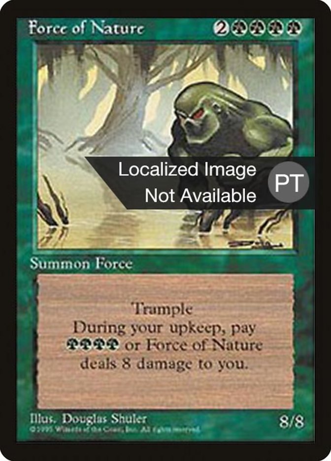 Force of Nature [Fourth Edition (Foreign Black Border)] | Card Merchant Takapuna