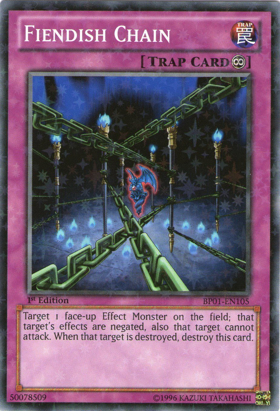 Fiendish Chain [BP01-EN105] Starfoil Rare | Card Merchant Takapuna