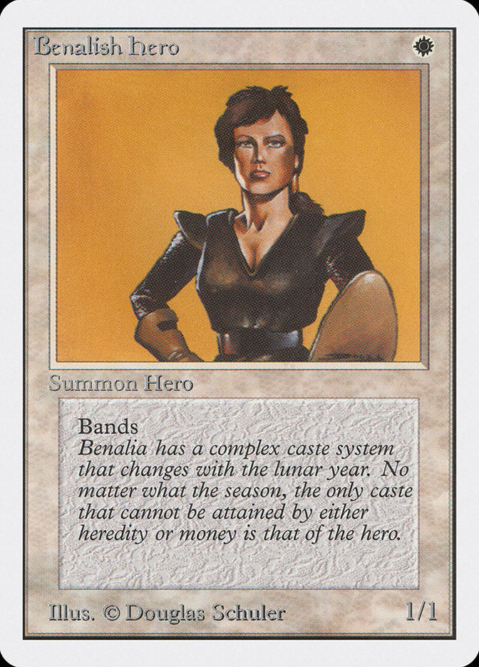 Benalish Hero [Unlimited Edition] | Card Merchant Takapuna