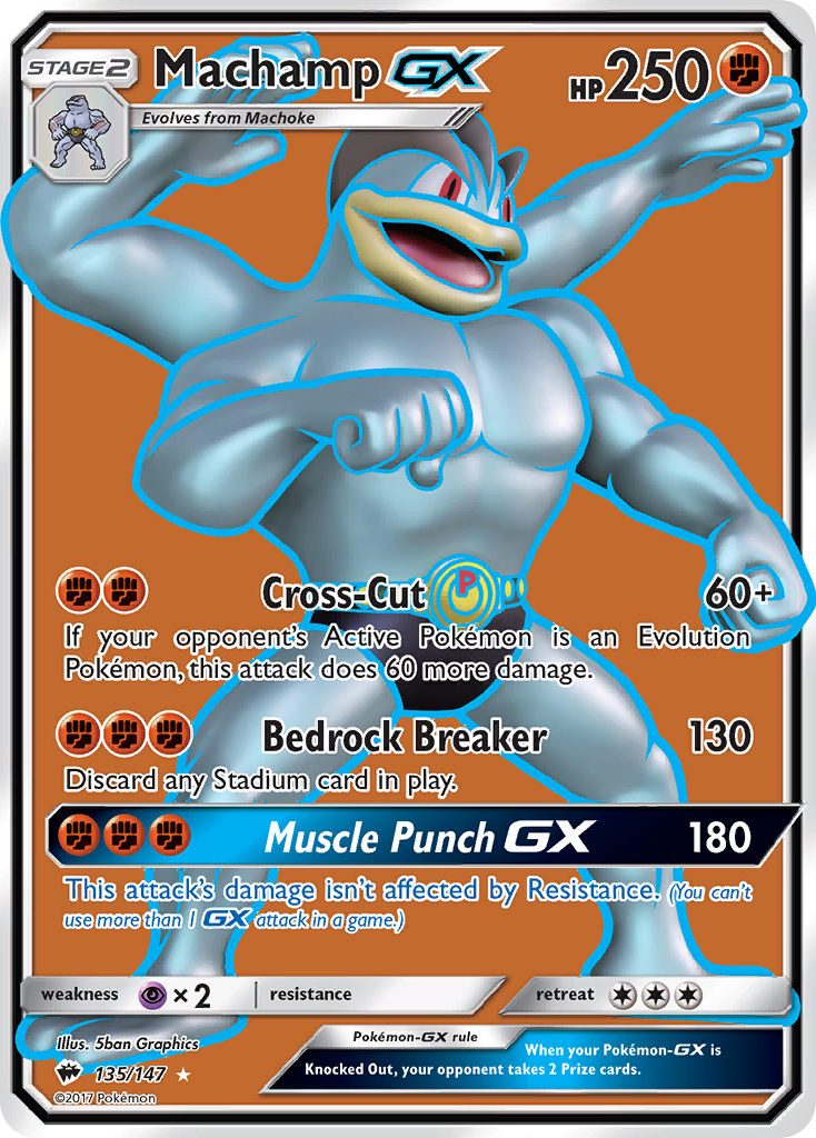 Machamp GX (135/147) [Sun & Moon: Burning Shadows] | Card Merchant Takapuna