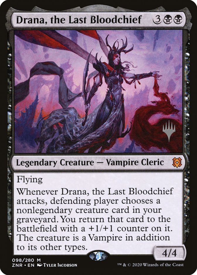 Drana, the Last Bloodchief (Promo Pack) [Zendikar Rising Promos] | Card Merchant Takapuna