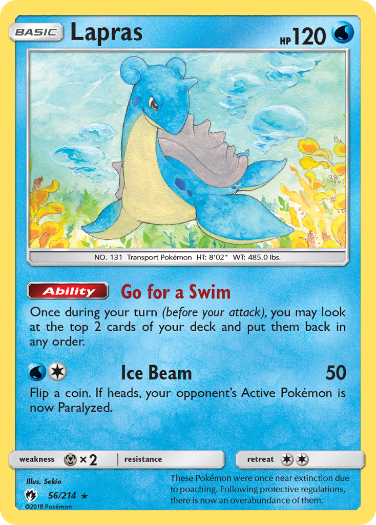 Lapras (56/214) [Sun & Moon: Lost Thunder] | Card Merchant Takapuna