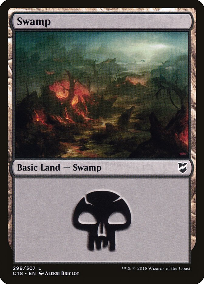 Swamp (299) [Commander 2018] | Card Merchant Takapuna