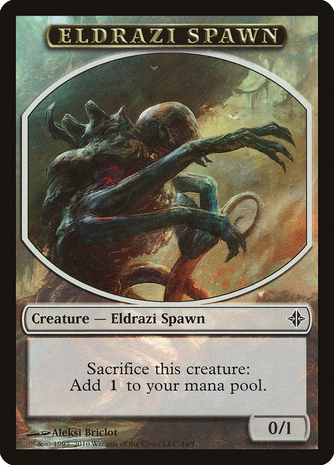 Eldrazi Spawn Token (1a/5) [Rise of the Eldrazi Tokens] | Card Merchant Takapuna