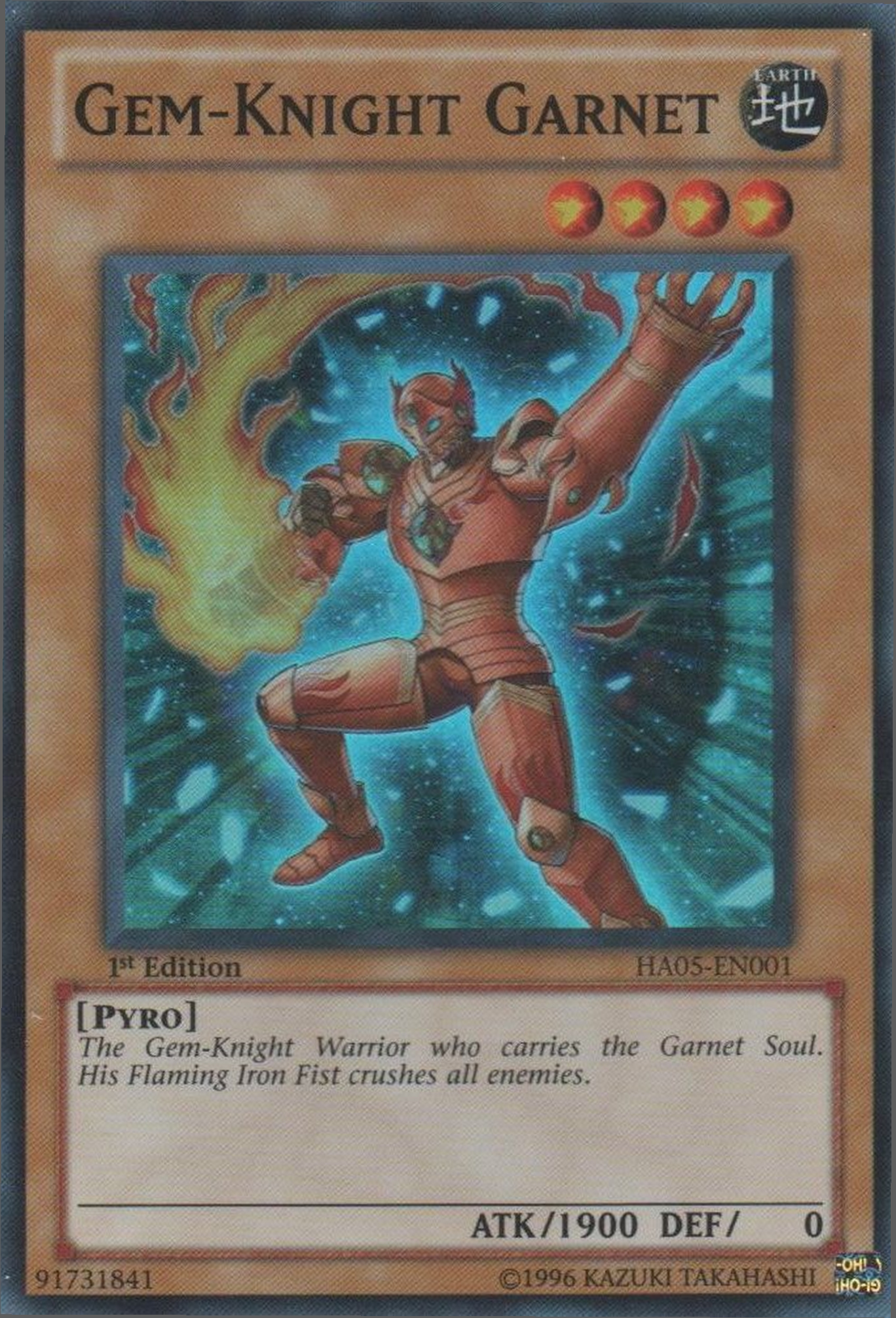 Gem-Knight Garnet [HA05-EN001] Super Rare | Card Merchant Takapuna