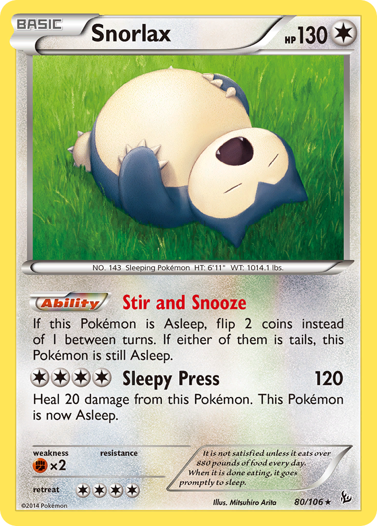 Snorlax (80/106) [XY: Flashfire] | Card Merchant Takapuna