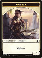 Glyph Keeper // Warrior Double-Sided Token [Amonkhet Tokens] | Card Merchant Takapuna