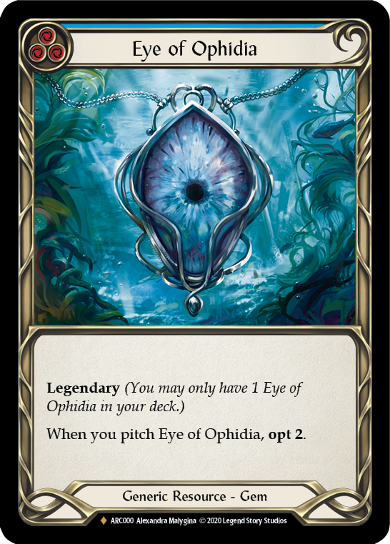 Eye of Ophidia [U-ARC000] (Arcane Rising Unlimited)  Unlimited Rainbow Foil | Card Merchant Takapuna