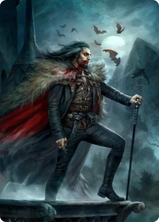 Dracula, Blood Immortal Art Card [Innistrad: Crimson Vow Art Series] | Card Merchant Takapuna