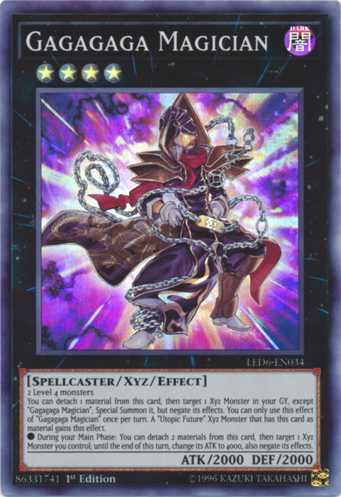 Gagagaga Magician [LED6-EN034] Super Rare | Card Merchant Takapuna