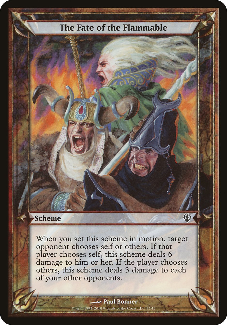 The Fate of the Flammable (Schemes) [Archenemy Schemes] | Card Merchant Takapuna