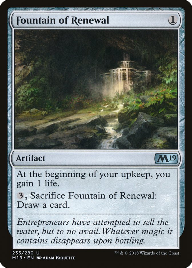 Fountain of Renewal [Core Set 2019] | Card Merchant Takapuna