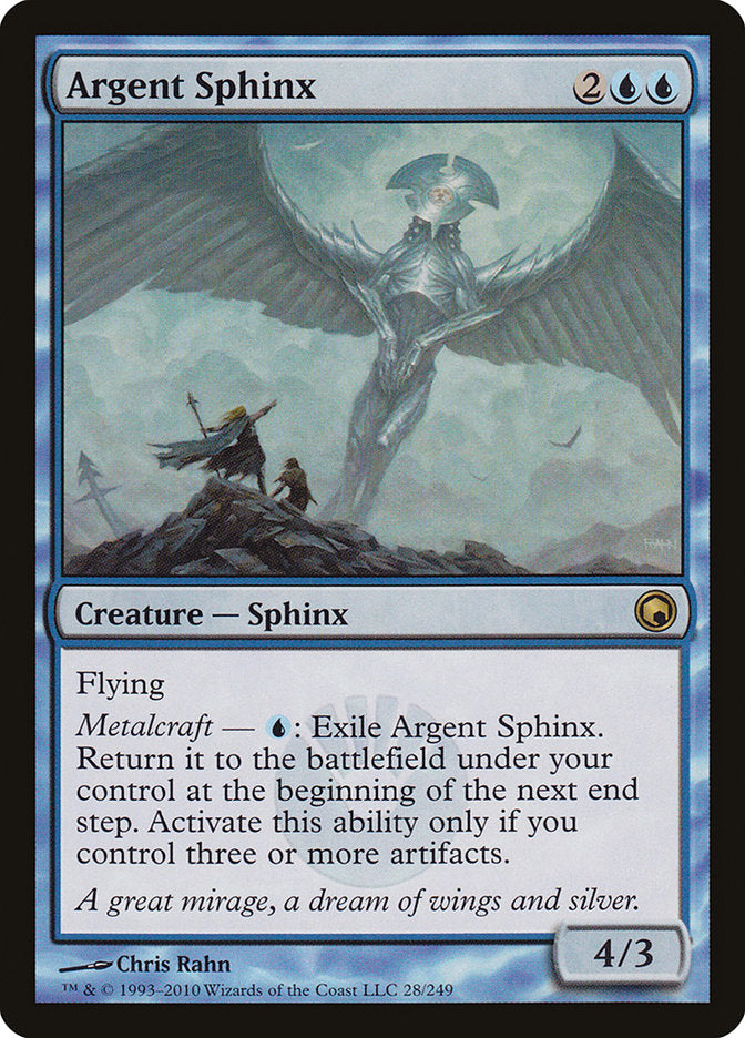 Argent Sphinx [Scars of Mirrodin] | Card Merchant Takapuna