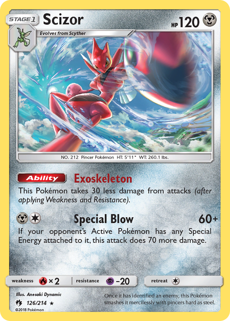 Scizor (126/214) [Sun & Moon: Lost Thunder] | Card Merchant Takapuna