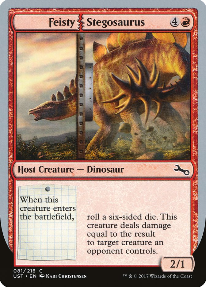 Feisty Stegosaurus [Unstable] | Card Merchant Takapuna