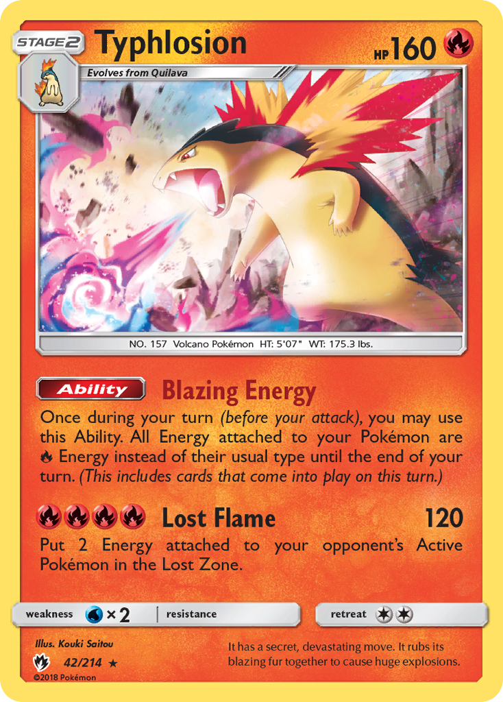 Typhlosion (42/214) [Sun & Moon: Lost Thunder] | Card Merchant Takapuna