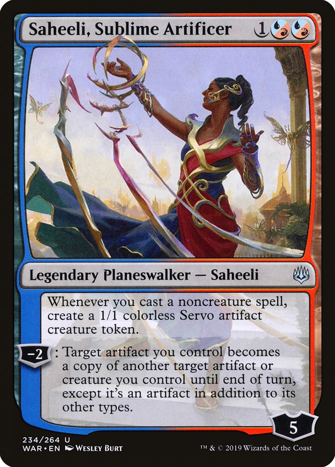 Saheeli, Sublime Artificer [War of the Spark] | Card Merchant Takapuna