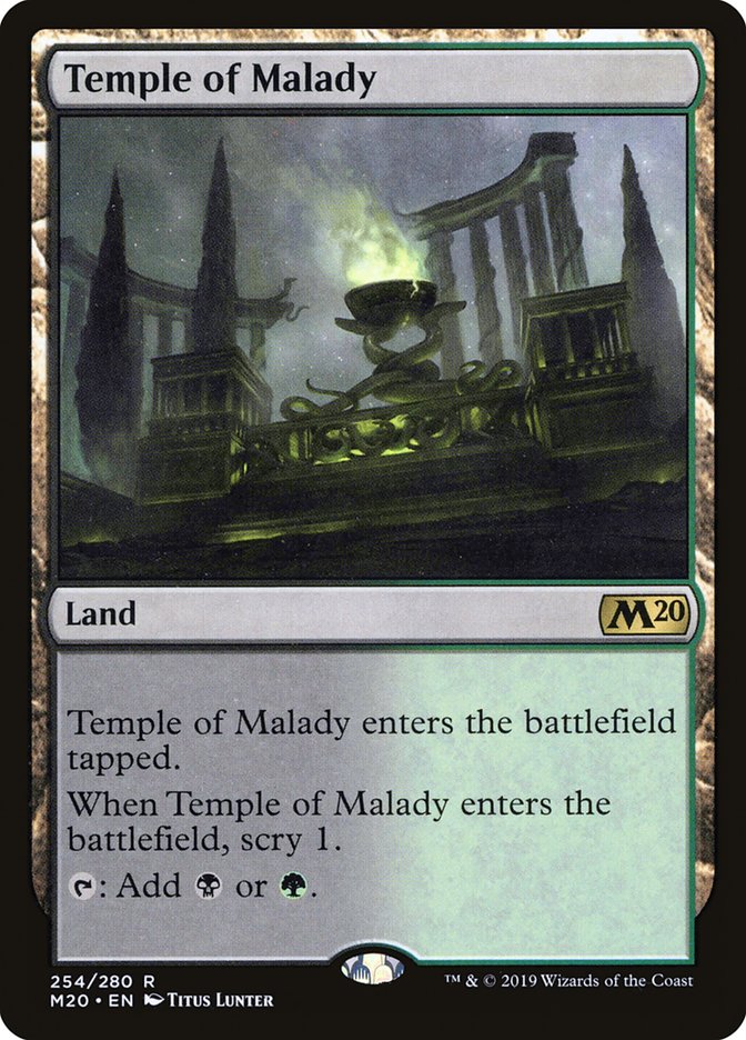 Temple of Malady [Core Set 2020] | Card Merchant Takapuna