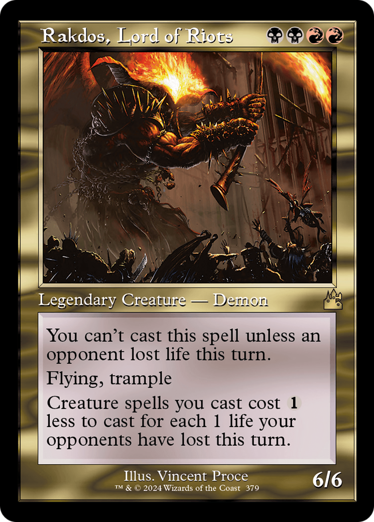 Rakdos, Lord of Riots (Retro Frame) [Ravnica Remastered] | Card Merchant Takapuna