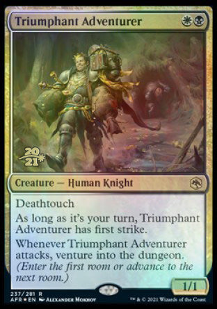 Triumphant Adventurer [Dungeons & Dragons: Adventures in the Forgotten Realms Prerelease Promos] | Card Merchant Takapuna