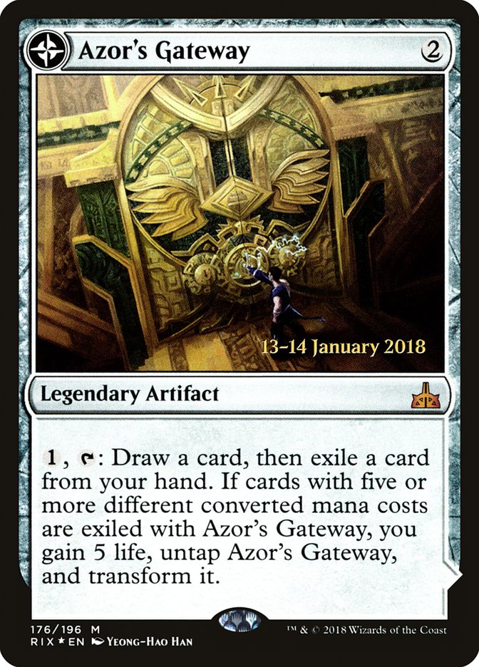 Azor's Gateway // Sanctum of the Sun [Rivals of Ixalan Prerelease Promos] | Card Merchant Takapuna