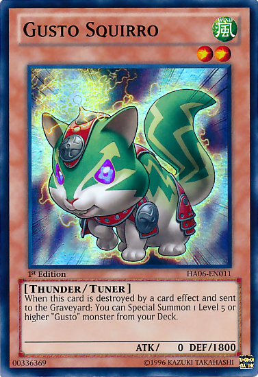 Gusto Squirro [HA06-EN011] Super Rare | Card Merchant Takapuna