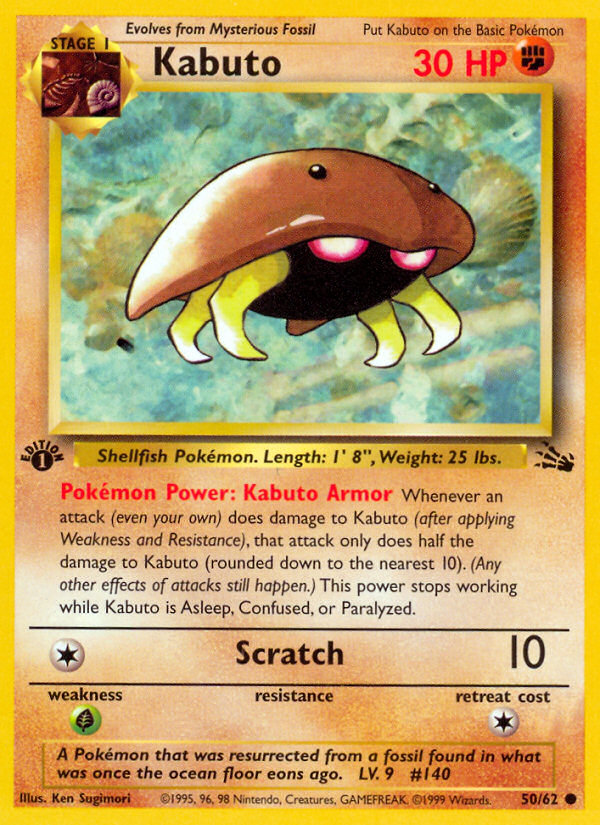 Kabuto (50/62) [Fossil 1st Edition] | Card Merchant Takapuna