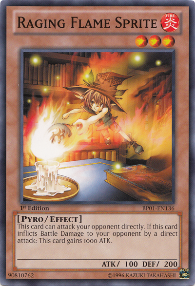 Raging Flame Sprite [BP01-EN136] Common | Card Merchant Takapuna