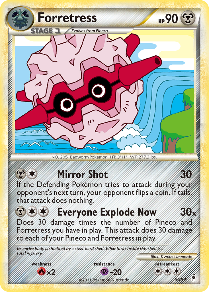 Forretress (5/95) [HeartGold & SoulSilver: Call of Legends] | Card Merchant Takapuna