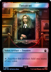 Warrior // Treasure (0060) Double-Sided Token (Surge Foil) [Doctor Who Tokens] | Card Merchant Takapuna