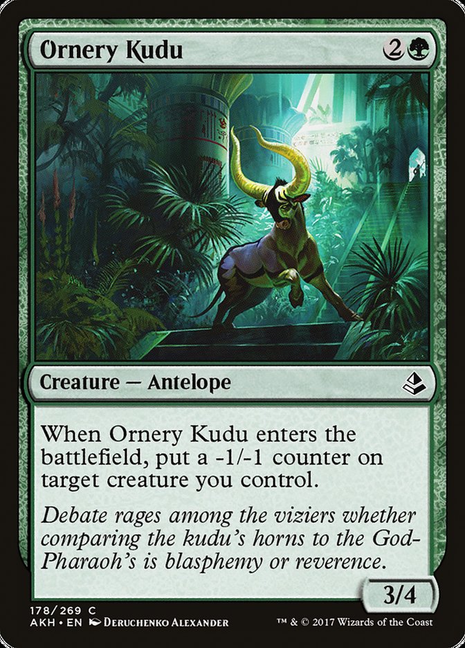 Ornery Kudu [Amonkhet] | Card Merchant Takapuna