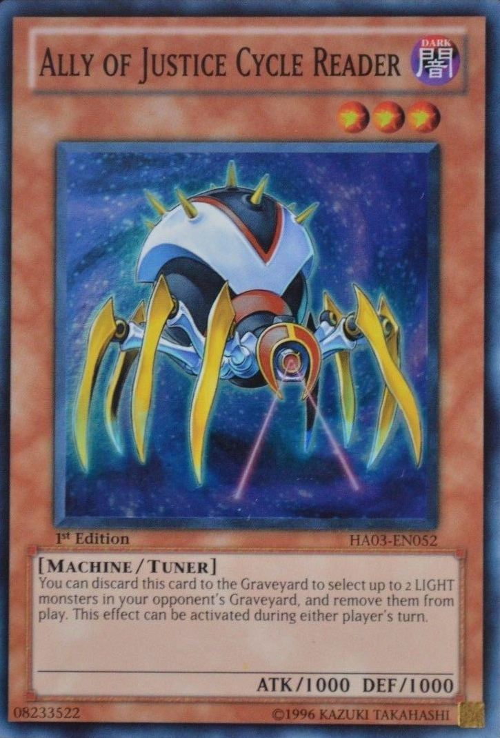 Ally of Justice Cycle Reader [HA03-EN052] Super Rare | Card Merchant Takapuna