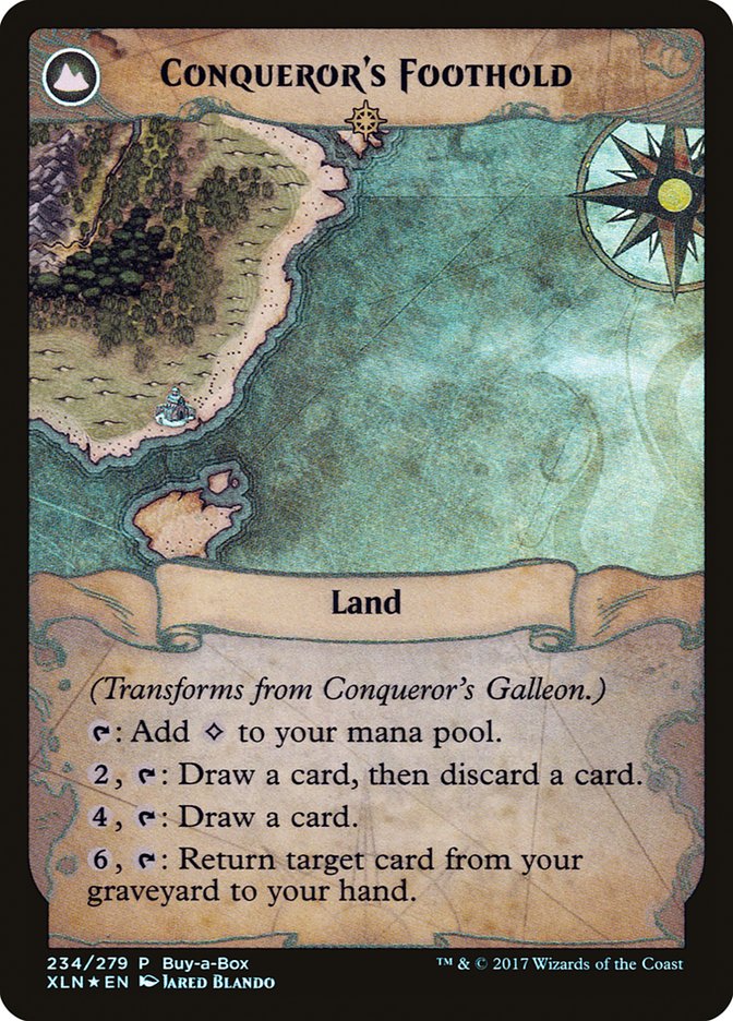 Conqueror's Galleon // Conqueror's Foothold (Buy-A-Box) [Ixalan Treasure Chest] | Card Merchant Takapuna