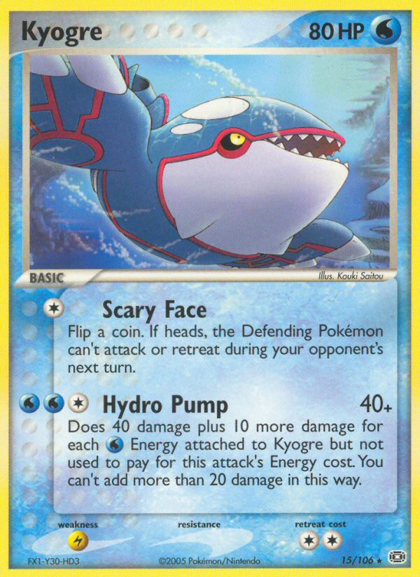 Kyogre (15/106) [EX: Emerald] | Card Merchant Takapuna