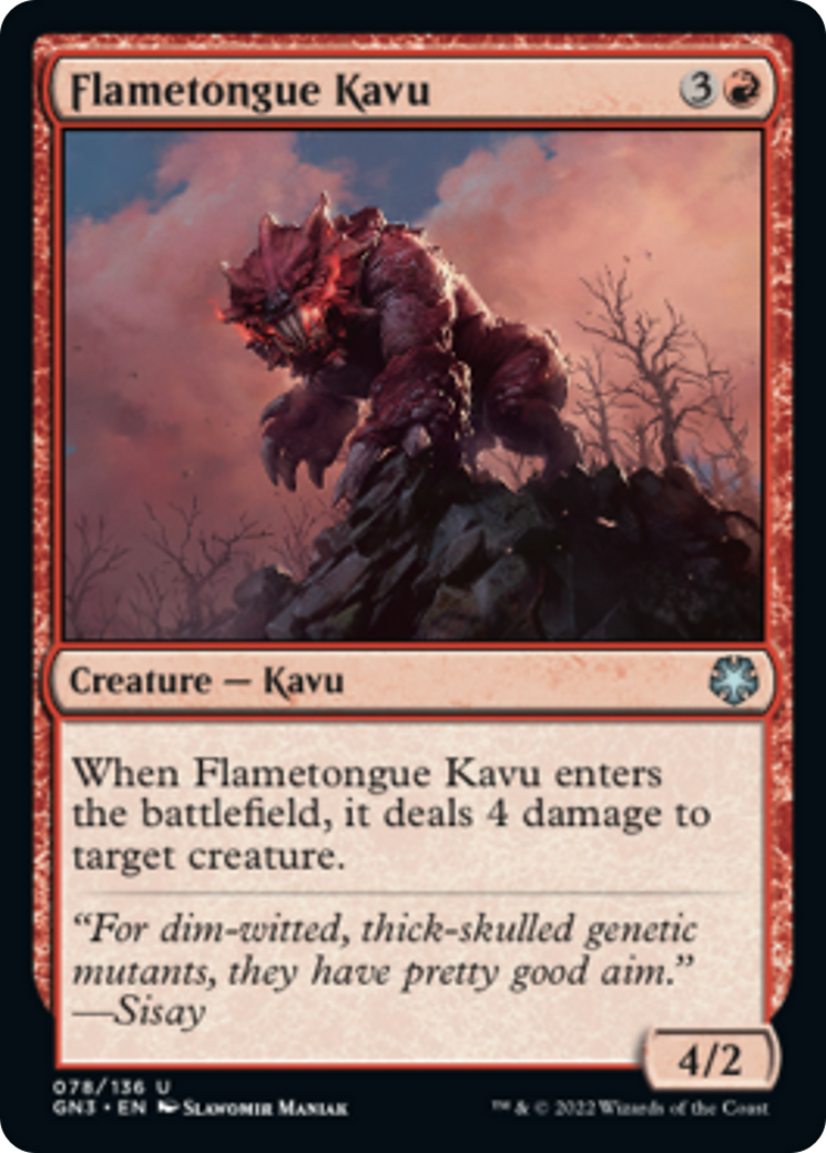 Flametongue Kavu [Game Night: Free-for-All] | Card Merchant Takapuna