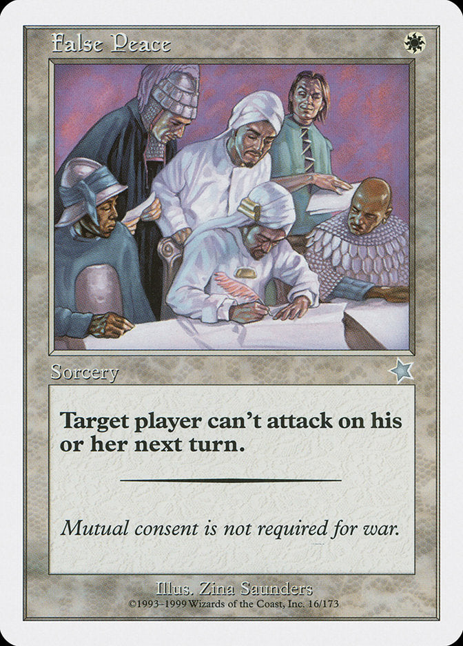 False Peace [Starter 1999] | Card Merchant Takapuna