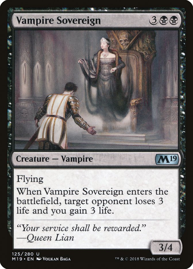 Vampire Sovereign [Core Set 2019] | Card Merchant Takapuna