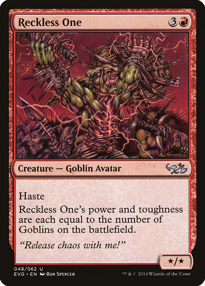 Reckless One (Elves vs. Goblins) [Duel Decks Anthology] | Card Merchant Takapuna