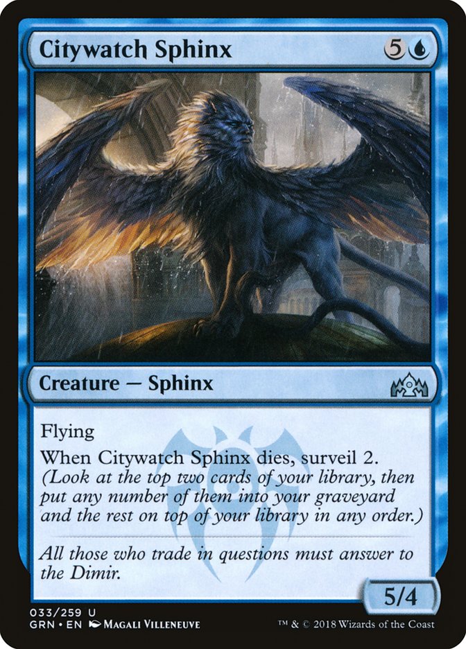 Citywatch Sphinx [Guilds of Ravnica] | Card Merchant Takapuna