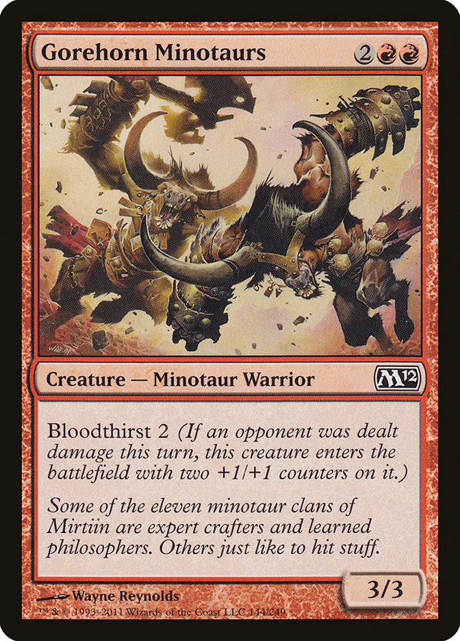 Gorehorn Minotaurs [Magic 2012] | Card Merchant Takapuna