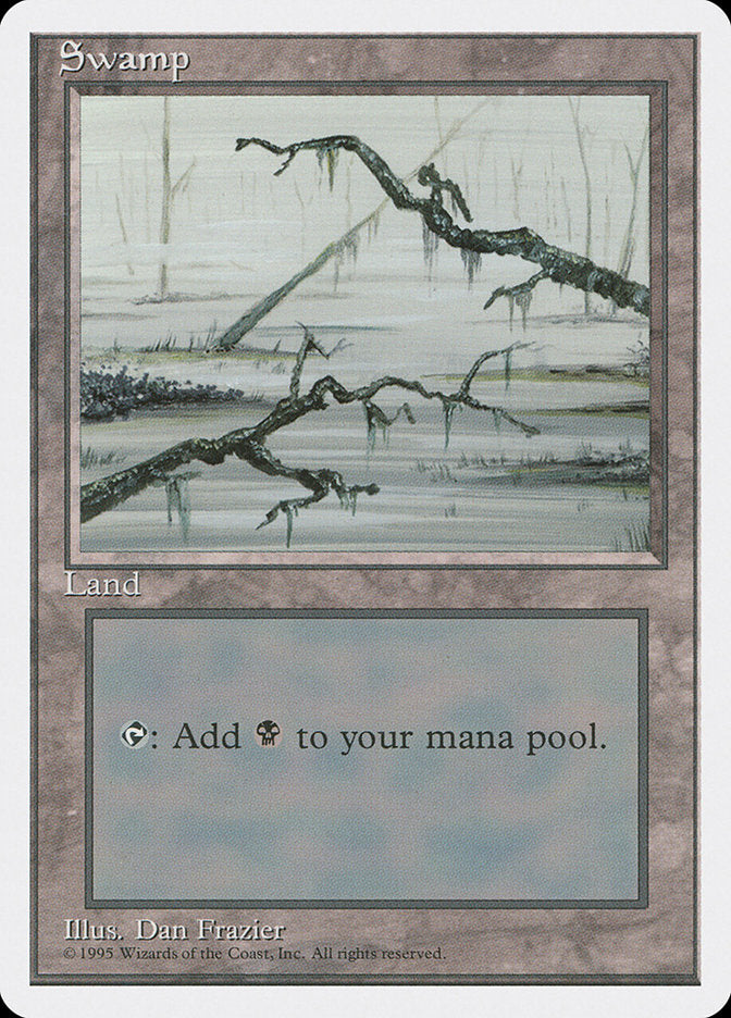 Swamp (Branches on Left and Right of Frame) [Fourth Edition] | Card Merchant Takapuna