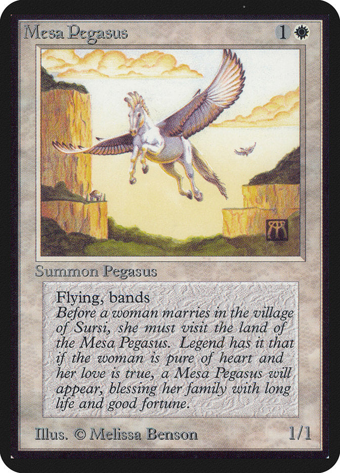 Mesa Pegasus [Alpha Edition] | Card Merchant Takapuna