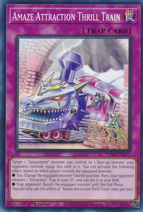 Amaze Attraction Thrill Train [POTE-EN077] Common | Card Merchant Takapuna