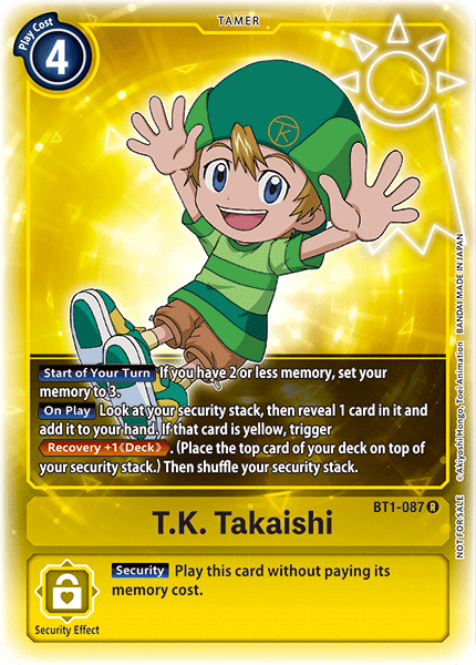 T.K. Takaishi [BT1-087] (Buy-A-Box Promo) [Release Special Booster Ver.1.0 Promos] | Card Merchant Takapuna