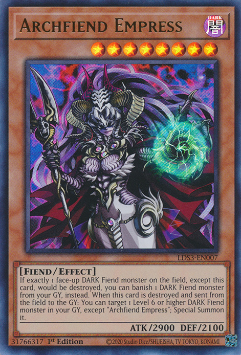 Archfiend Empress [LDS3-EN007] Ultra Rare | Card Merchant Takapuna