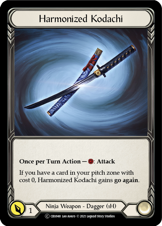 Harmonized Kodachi [U-CRU048] (Crucible of War Unlimited)  Unlimited Normal | Card Merchant Takapuna