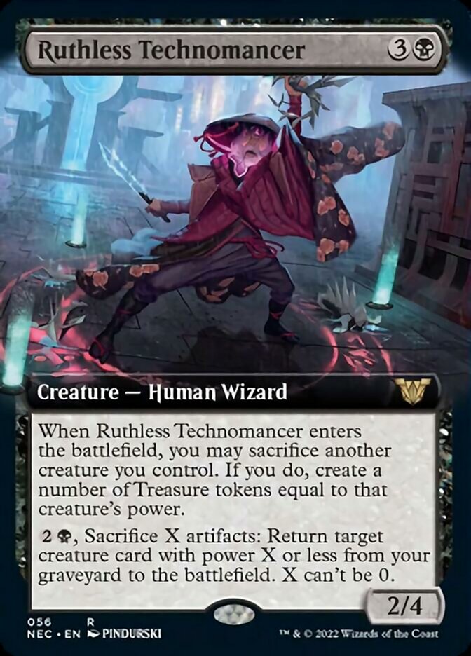 Ruthless Technomancer (Extended Art) [Kamigawa: Neon Dynasty Commander] | Card Merchant Takapuna