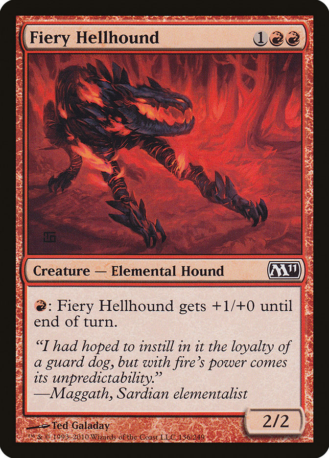 Fiery Hellhound [Magic 2011] | Card Merchant Takapuna