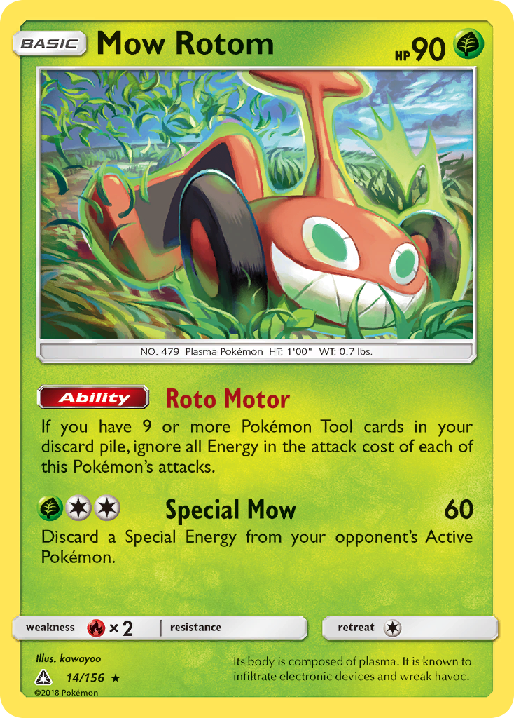 Mow Rotom (14/156) [Sun & Moon: Ultra Prism] | Card Merchant Takapuna